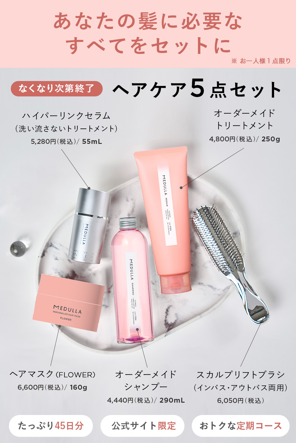 メデュラセット 楽天市場】【お試しセット】【公式】MEDULLA シャンプー＆リペア